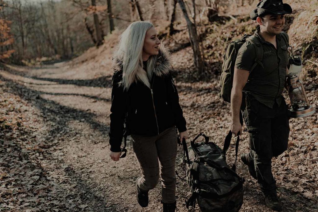 Des amoureux en rando/bivouac