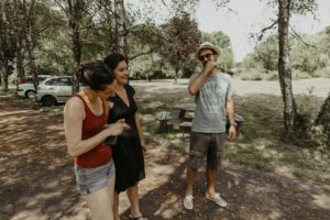 La mariée et ses proches.