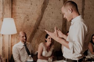 Le discours du témoin du marié.