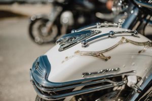 Détail Harley Davidson.